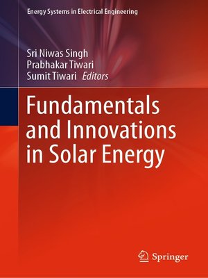 cover image of Fundamentals and Innovations in Solar Energy